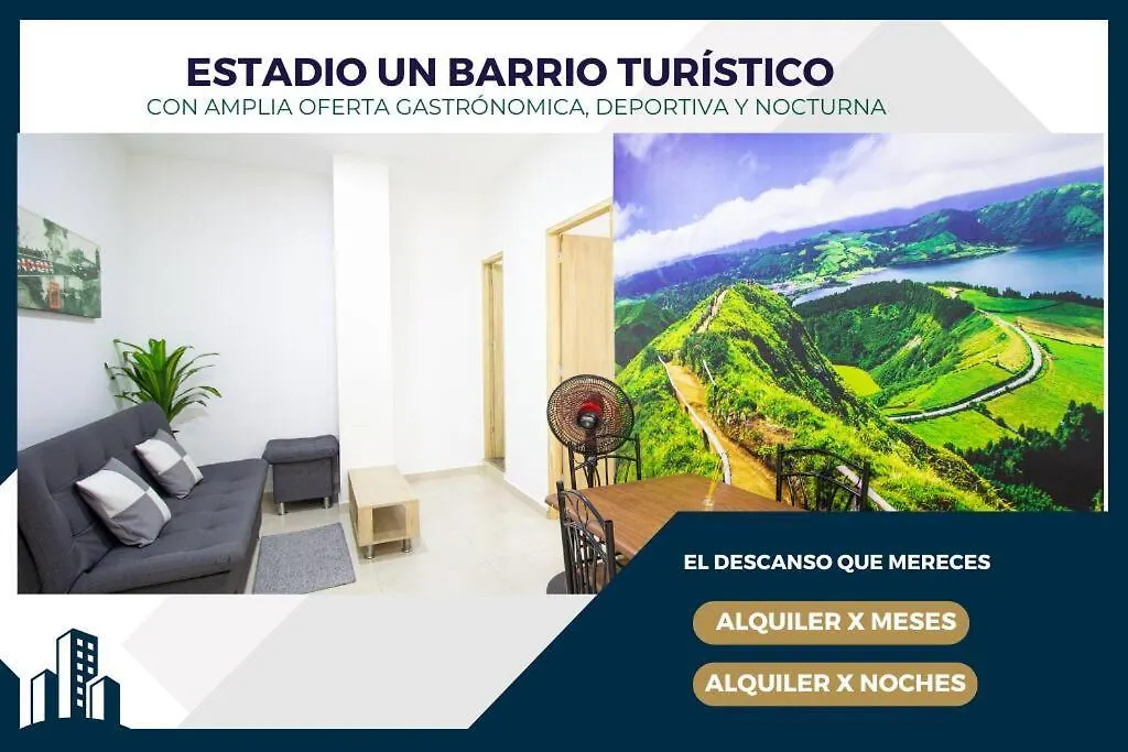 2 Bedroom Barrio Estadio, Cerca Al Metro, Parqueadero 303 메딜린 아파트